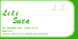 lili suta business card